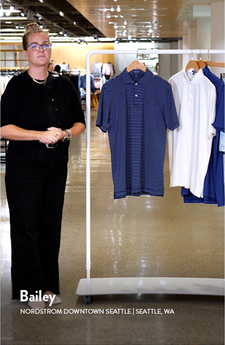 Duet Stripe Performance Jersey Polo, sales video thumbnail