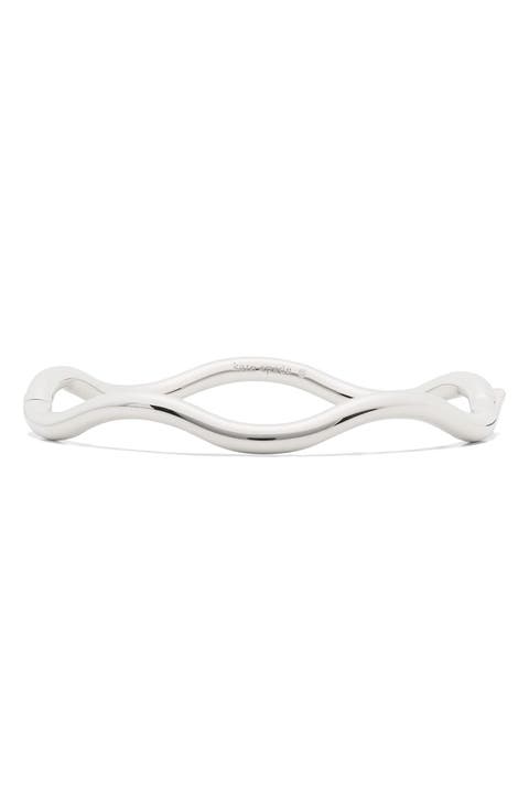 wave thin bangle bracelet
