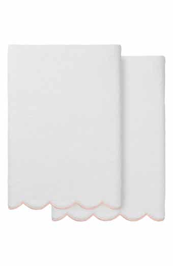 Adornia Scallop Set of 2 Bath Towels