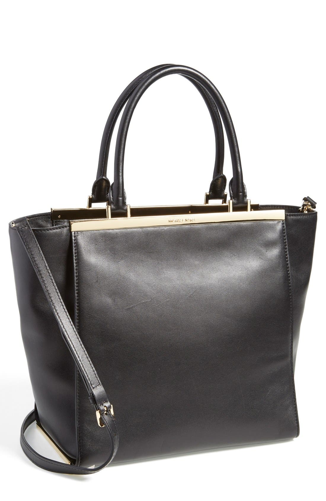 MICHAEL Michael Kors 'Large Lana' Leather Tote, Main, color, 
