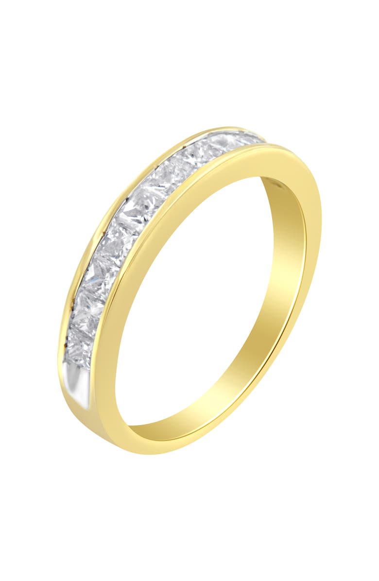 Haus of Brilliance Women's 18K Yellow Gold 1 cttw Princess Cut Diamond Band Ring, Alternate, color, Yellow