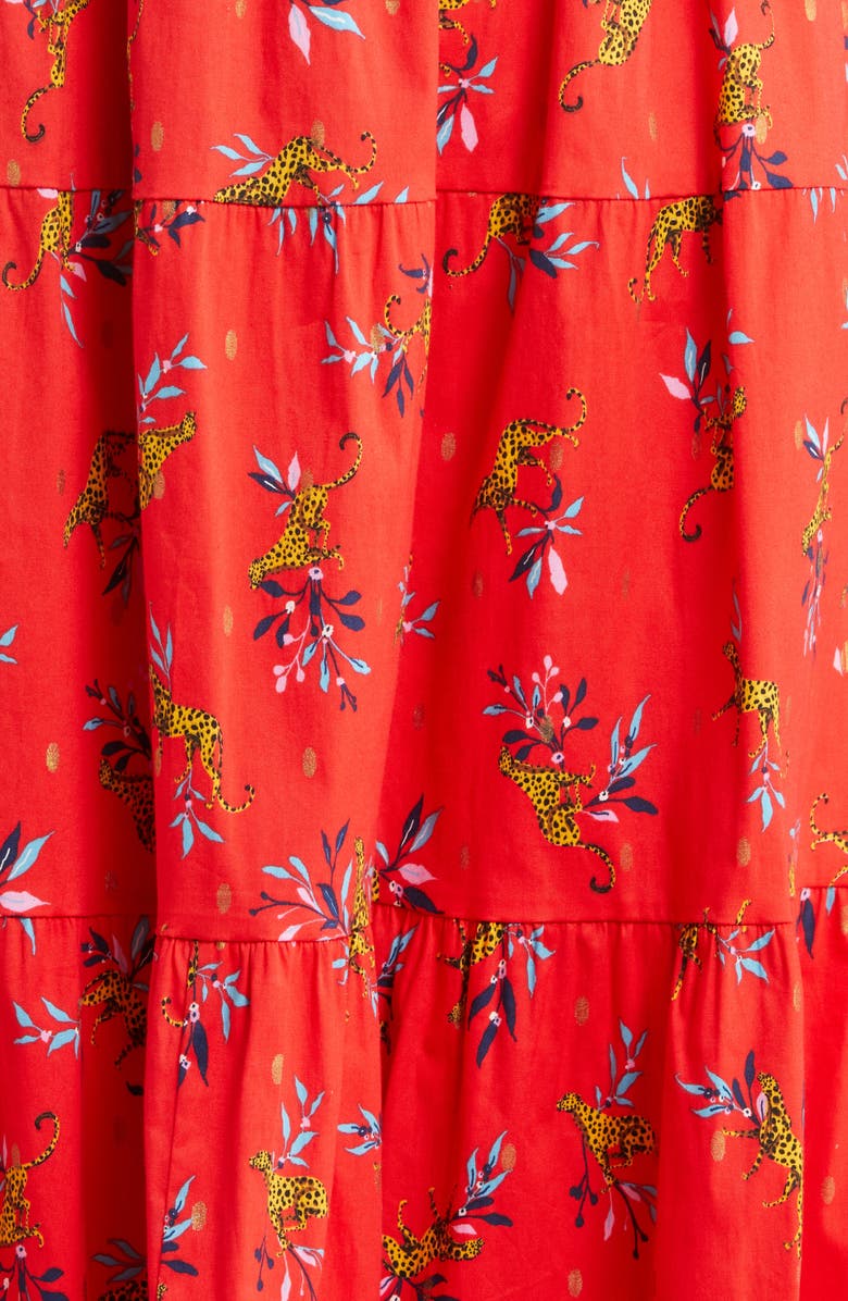 Leota Evalyn Floral Organic Cotton Maxi Skirt, Alternate, color,