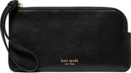 Kate Spade New York small zippy pebble leather wristlet