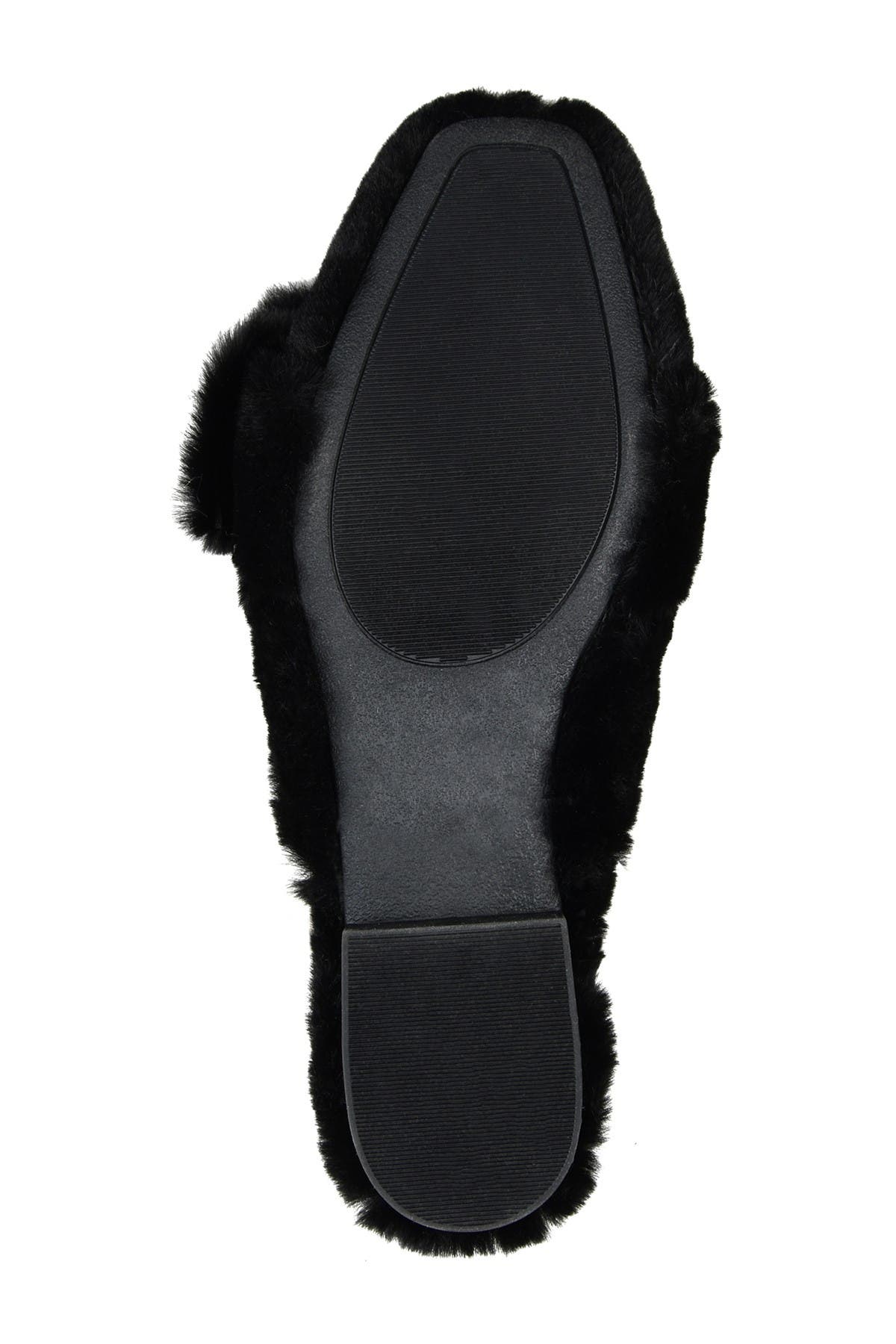Journee Collection JOURNEE Eara Faux Fur Slipper, Alternate, color, Black