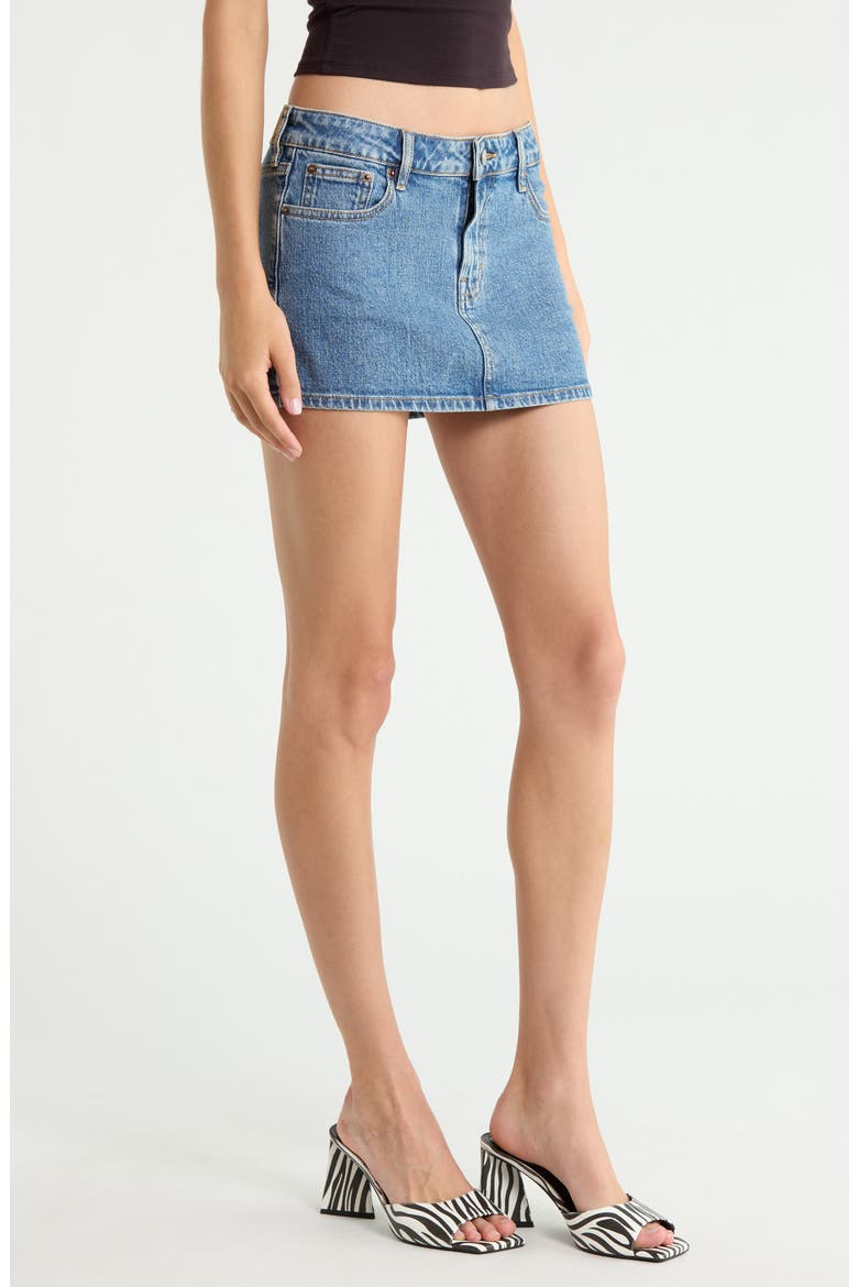 Piper Denim Miniskirt, Alternate, color, INDIGO
