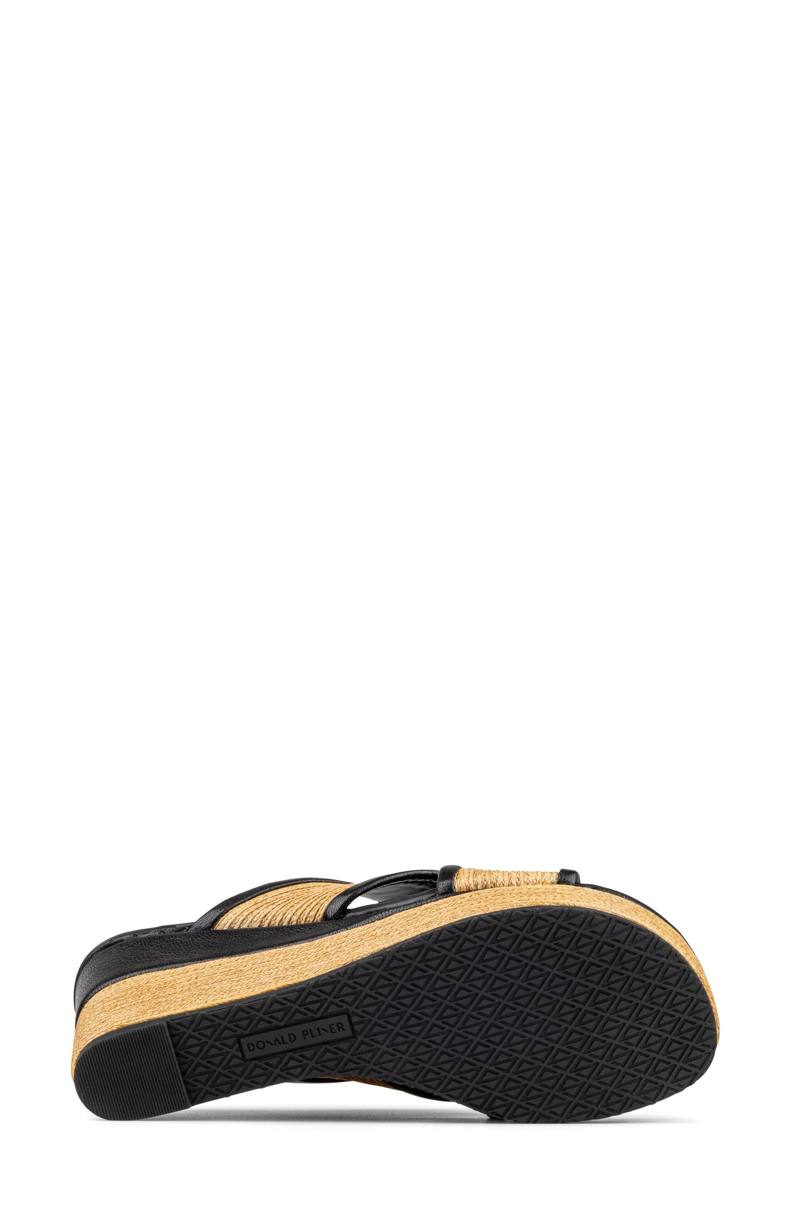 Donald Pliner Gorgina Platform Wedge Sandal, Alternate, color, Black