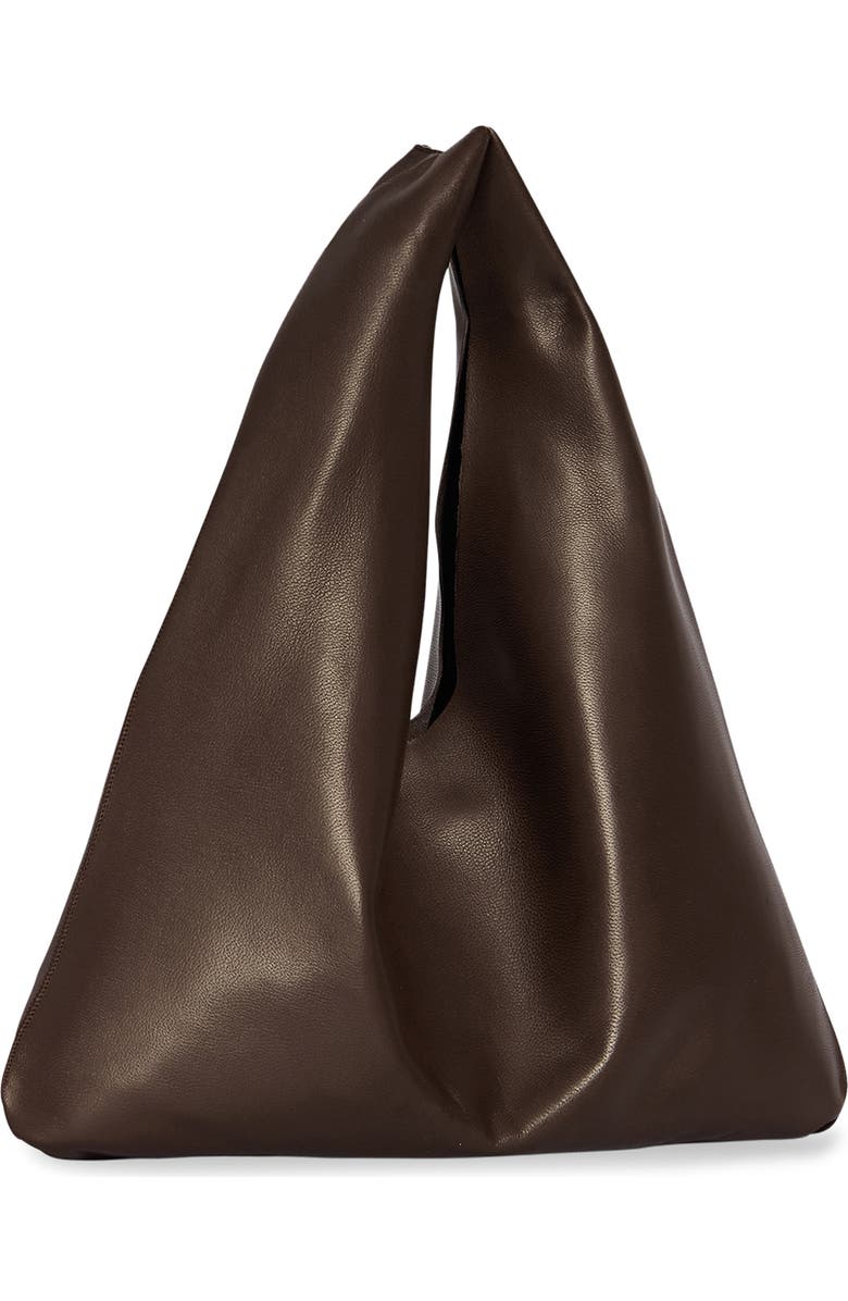 The Row Small Bindle Leather Hobo Bag, Alternate, color, Brown Melange