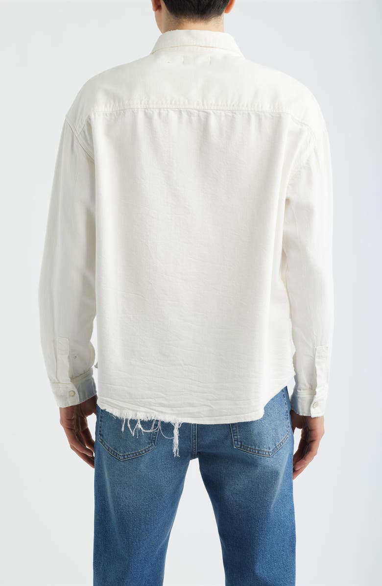 FRAME Relaxed Denim Button-Up Shirt, Alternate, color, Off White