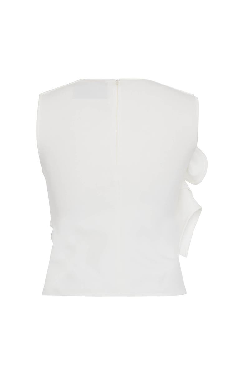 THEO The Label Atlas Bow Scuba Knit Top, Alternate, color, 