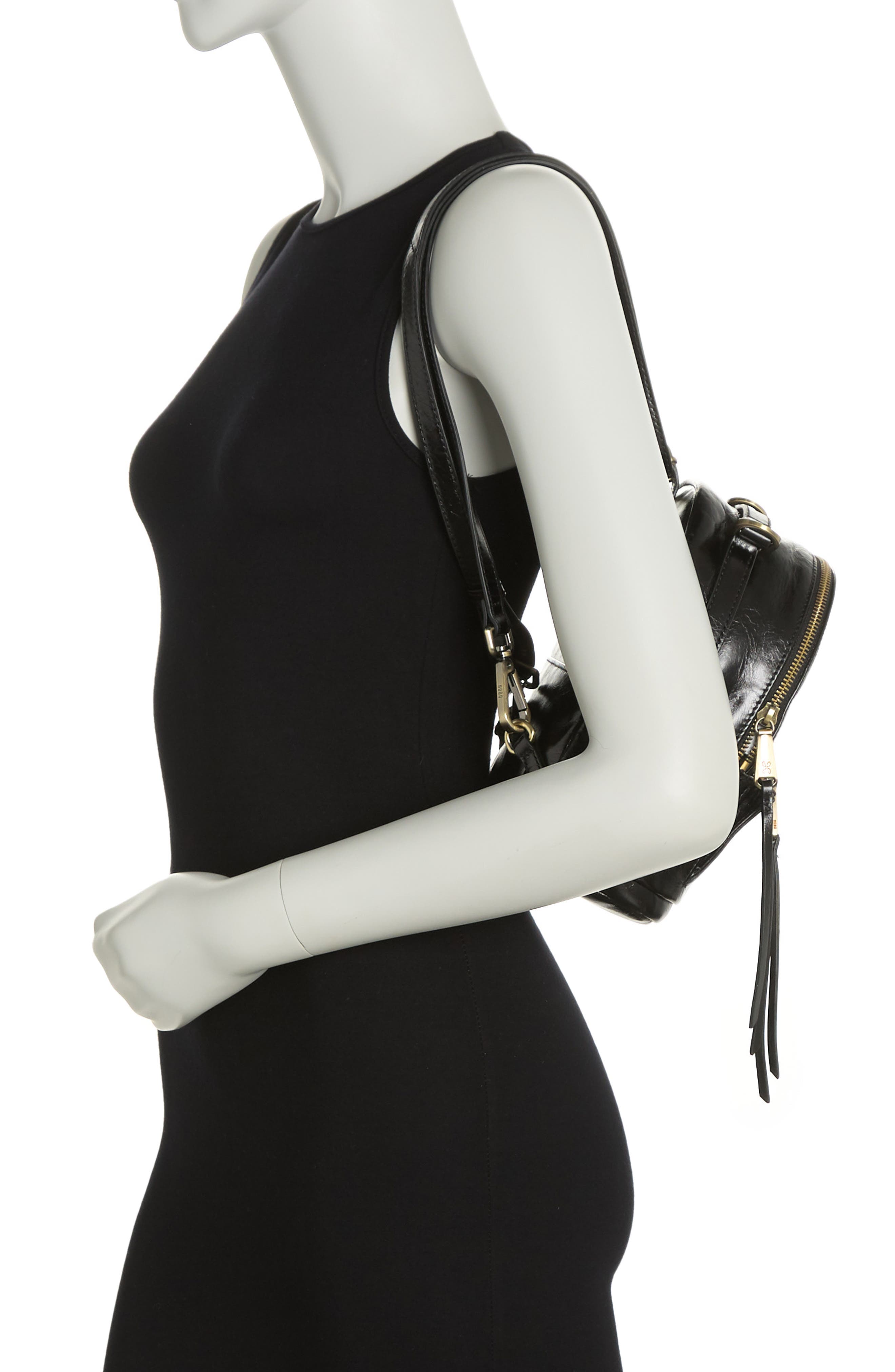 HOBO Revel Mini Backpack Backpack Purse Hobo Revel Leather Mini Backpack Black Faux  main image 2