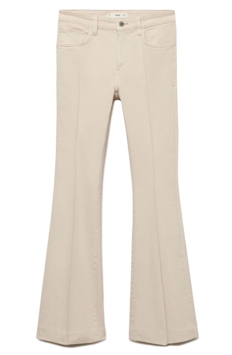 MANGO Flare Jeans, Alternate, color, Ecru