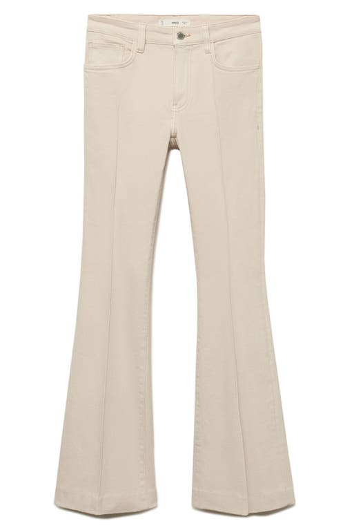 Mango Flare Jeans In White
