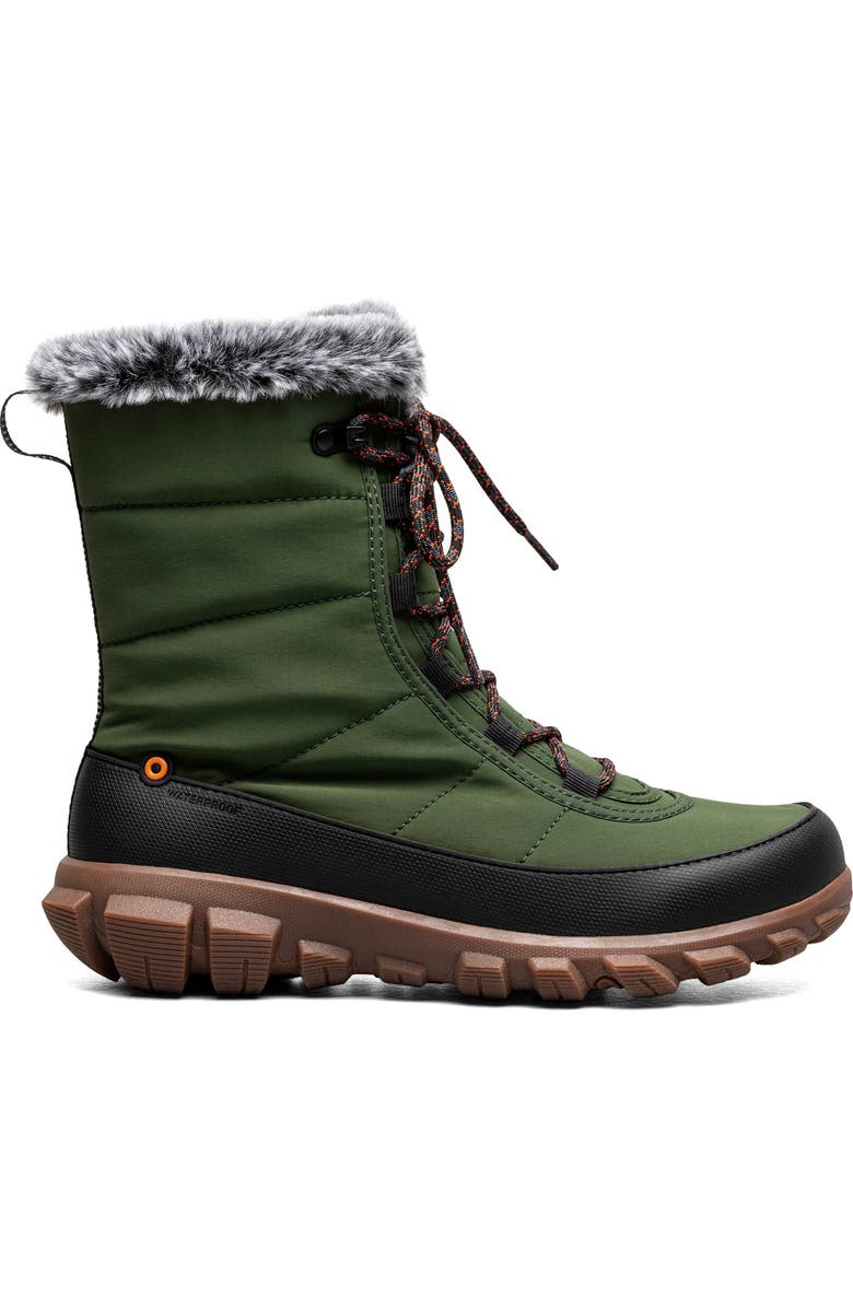 Bogs Cedar Quilted Waterproof Boot, Alternate, color, Cargo