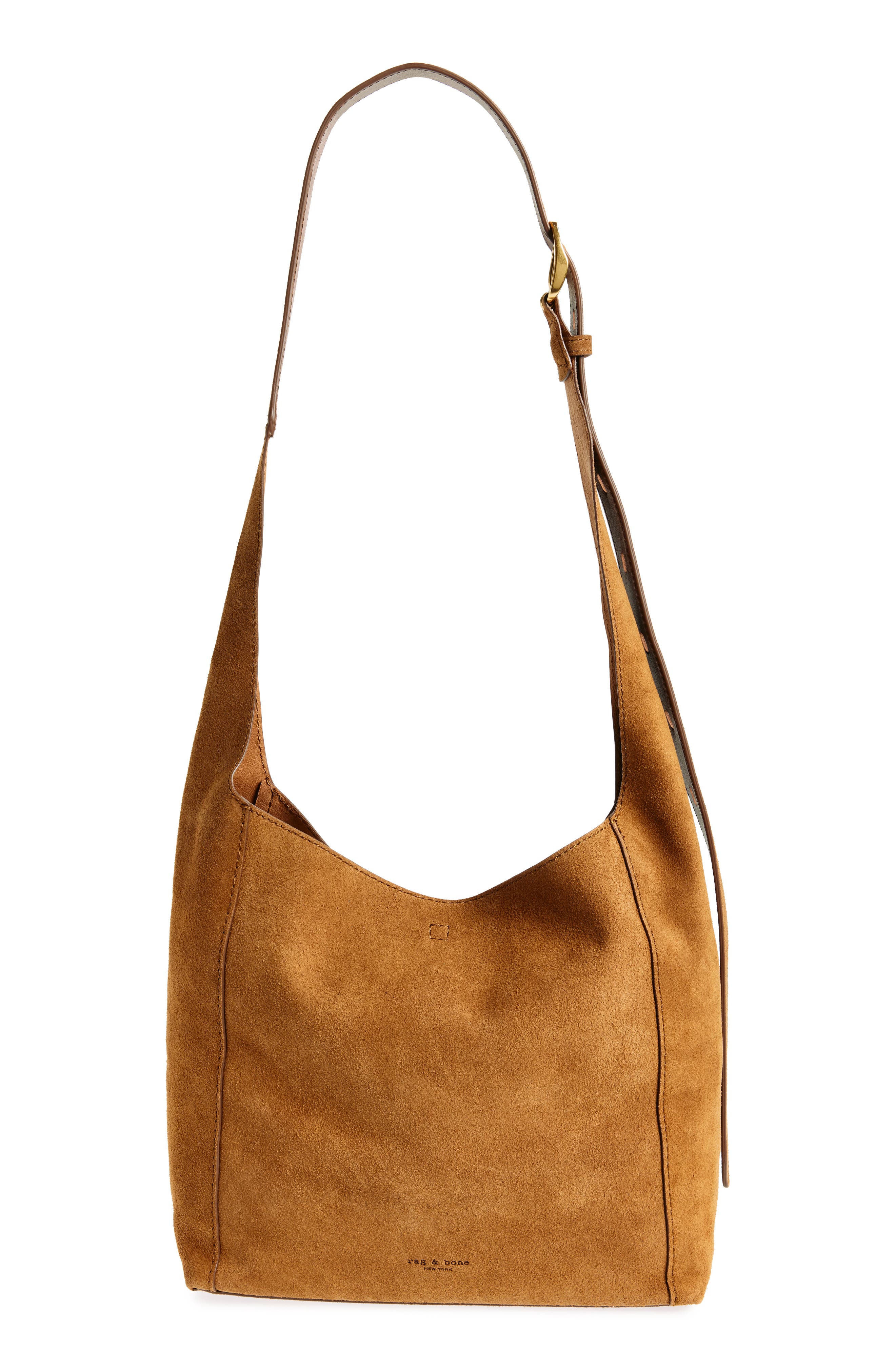 Belize Small Suede Shopper Bag, Main, color, BROWN SUEDE