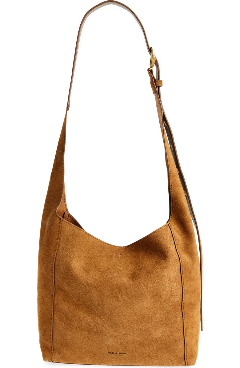 rag & bone Belize Small Suede Shopper Bag, Main, color,