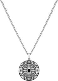 Vincero Men's Compass Pendant Necklace