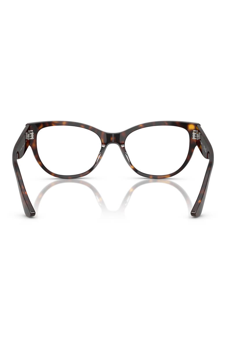 53mm Cat Eye Optical Glasses, Alternate, color, DARK HAVANA