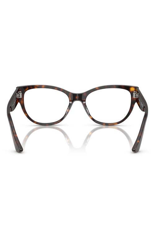 Vogue 51mm Cat Eye Optical Glasses In Dark Havana