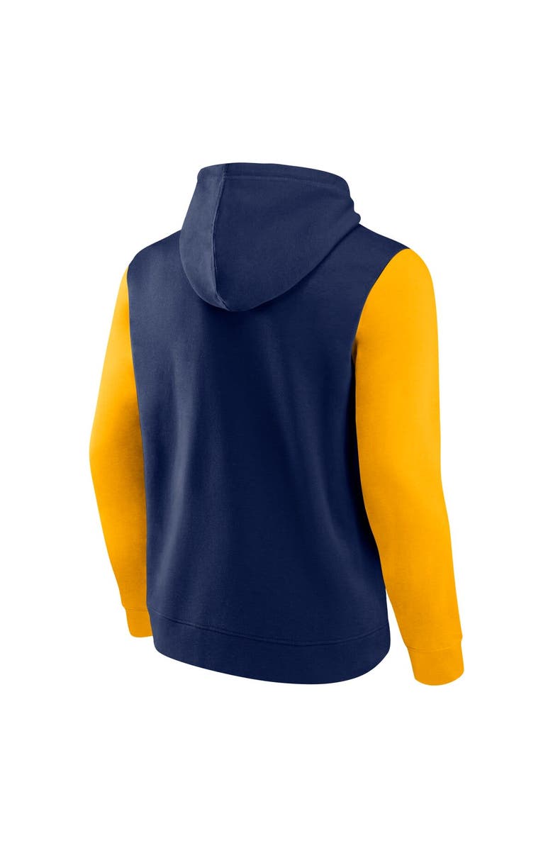 FANATICS Men's Fanatics Navy Milwaukee Brewers Outline Fleece Pullover Hoodie, Alternate, color, 