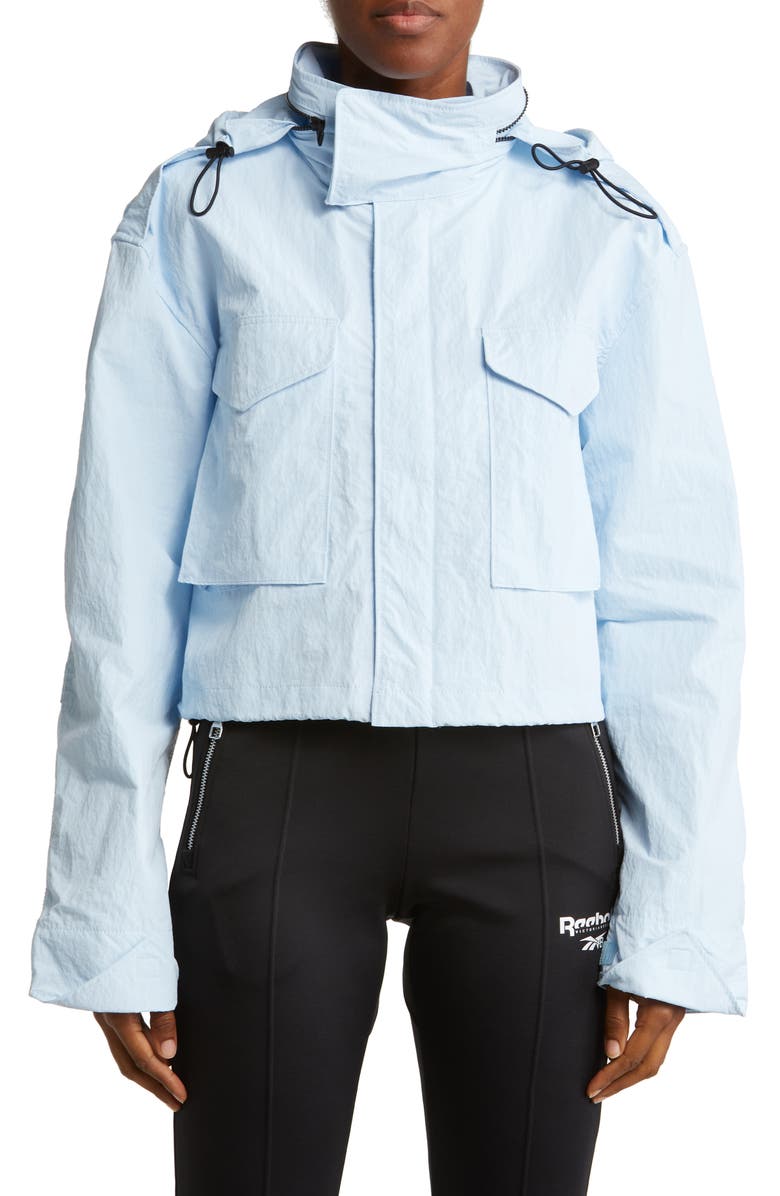 Reebok x Victoria Beckham Crop Ripstop Windbreaker, Alternate, color, 