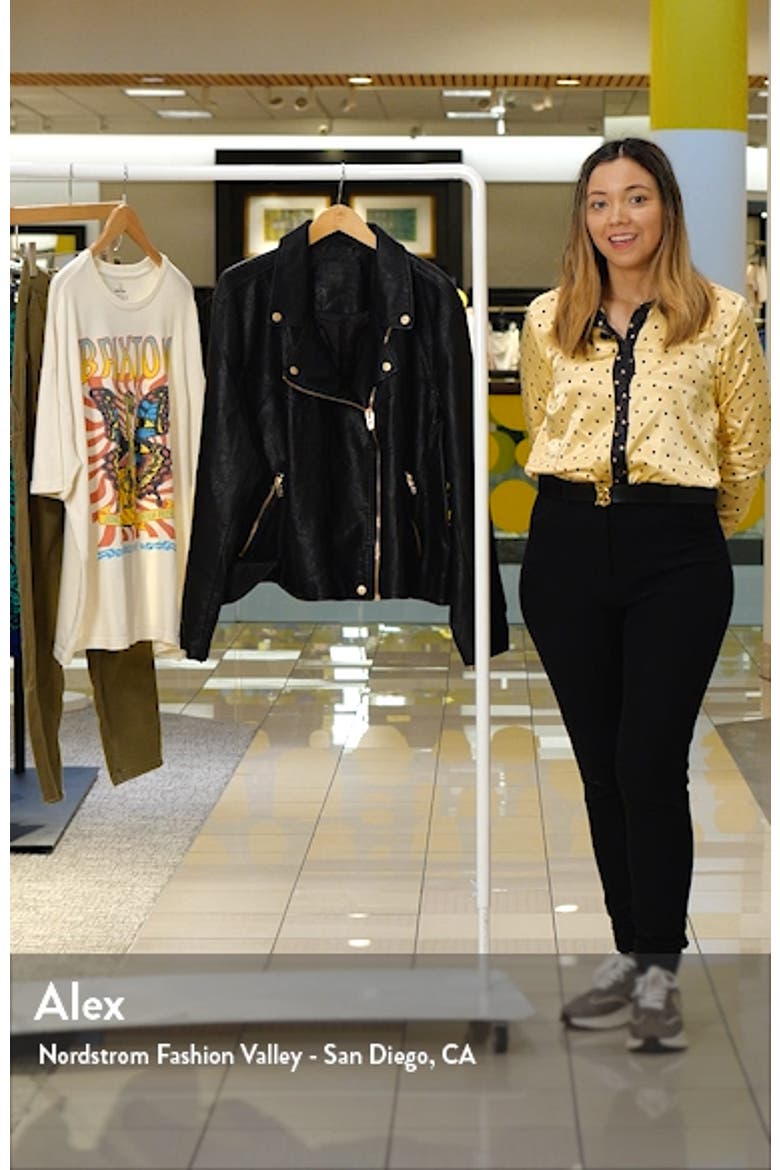Lifechanger Faux Leather Moto Jacket video