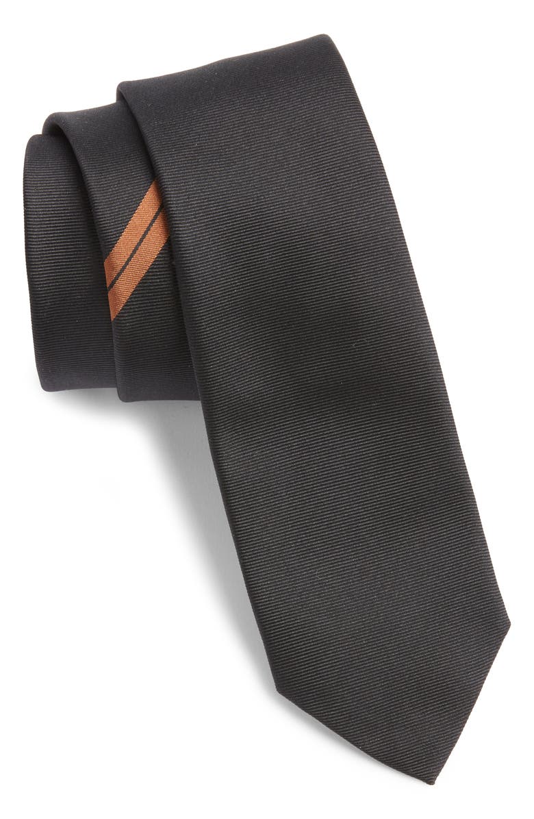 ZEGNA TIES Diagonal Stripe Mulberry Silk Jacquard Tie, Main, color, 