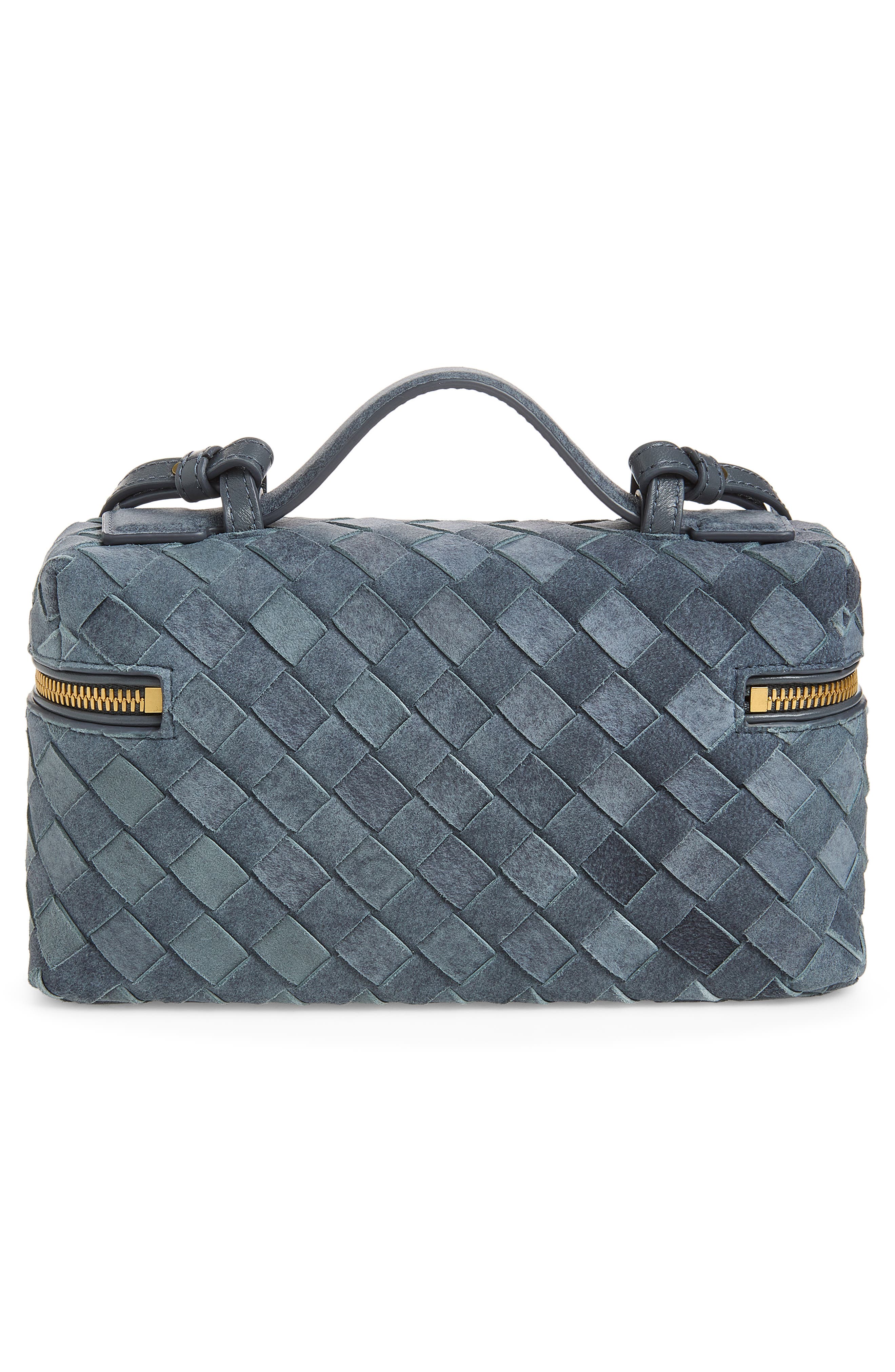 Bottega Veneta Bang Bang Suede Vanity Case Crossbody Bag, Alternate, color, 4549 Cloudy Ind-Mb
