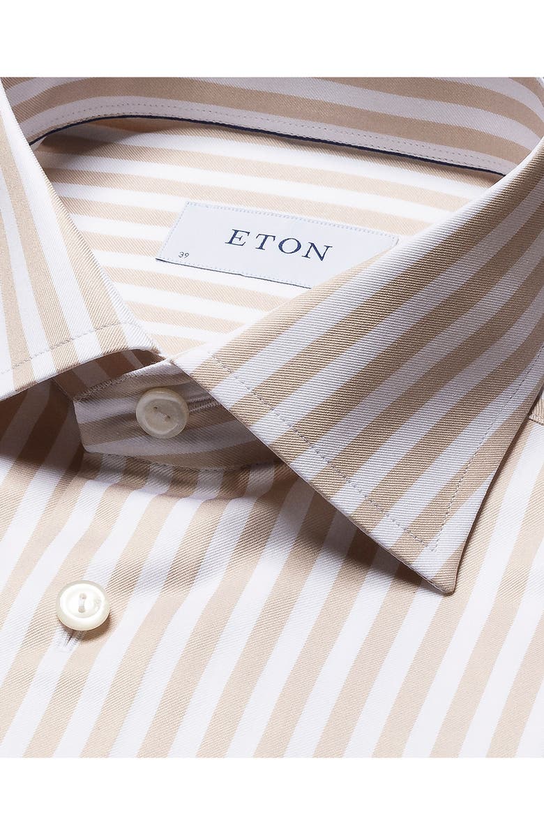 Eton Contemporary Fit Stripe Cotton Dress Shirt, Alternate, color,
