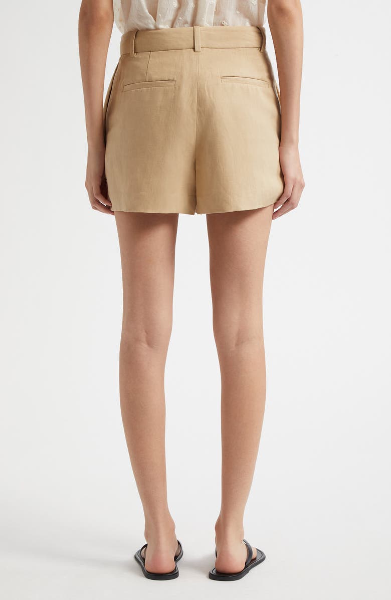 Nili Lotan Beatrice Linen & Silk Shorts, Alternate, color,