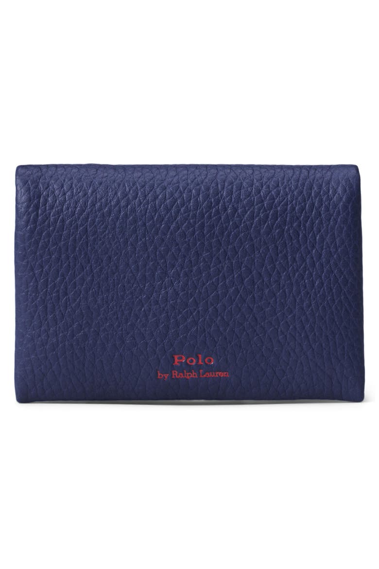 Polo Play Leather Card Case, Alternate, color, INK