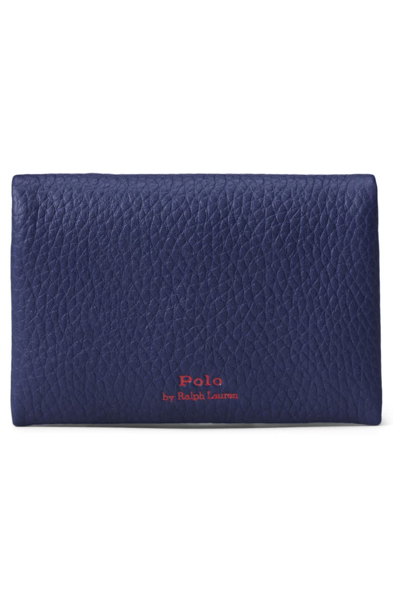 Polo Ralph Lauren Polo Play Leather Card Case, Alternate, color, Ink