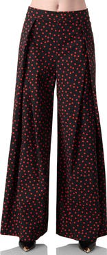 IVONNE Wide-Leg Polka Dot Pants