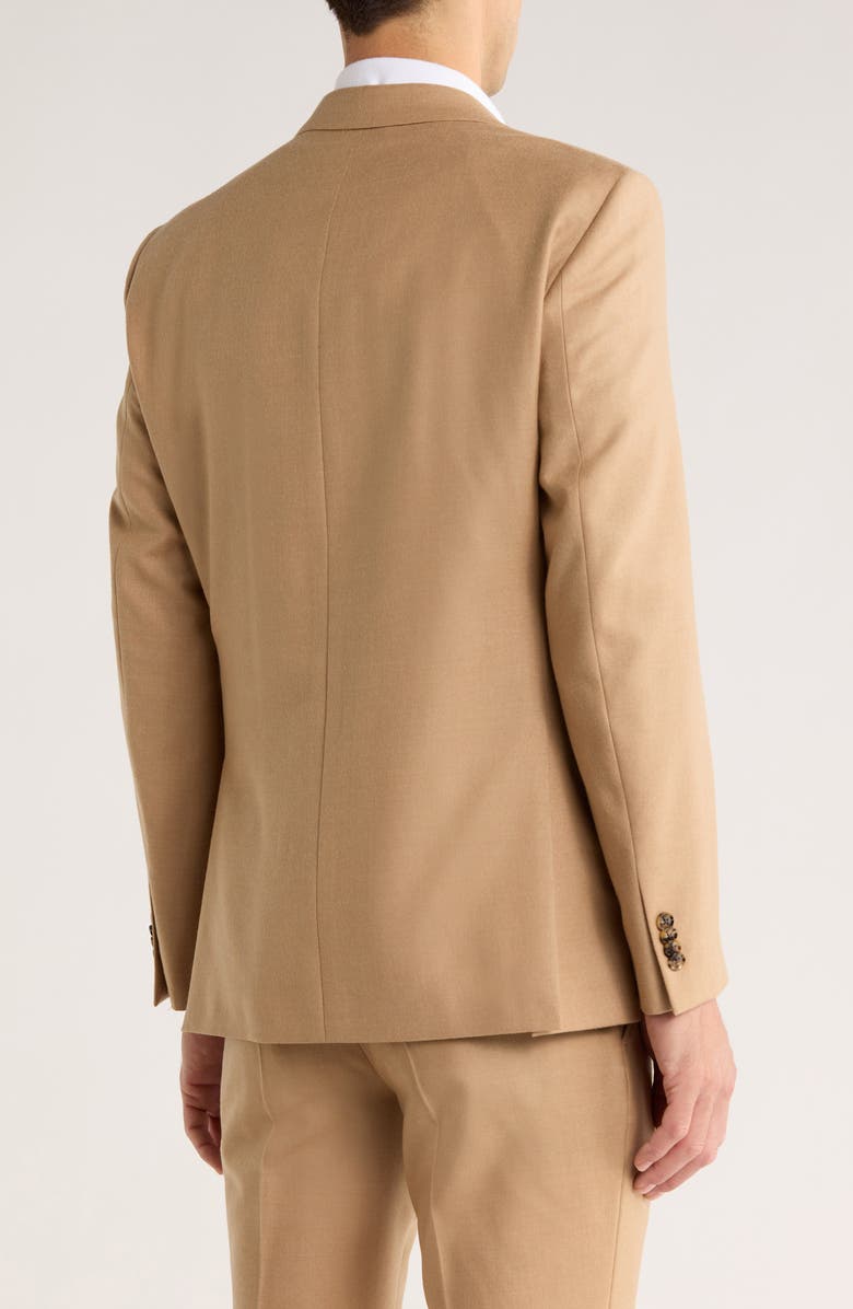 Tommy Hilfiger Notch Lapel Wool Twill Blazer, Alternate, color, Camel Twill