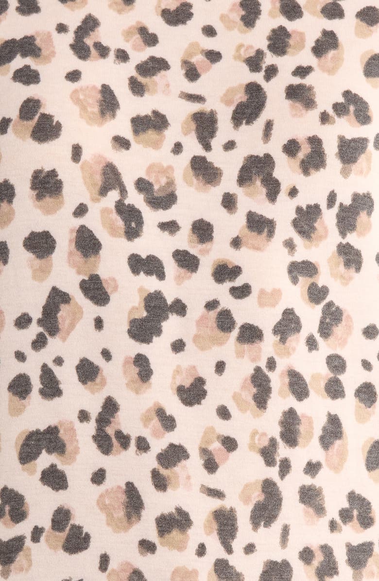 Honeydew Star Seeker Brushed Jersey Pajamas, Alternate, color, Light Pink Leopard