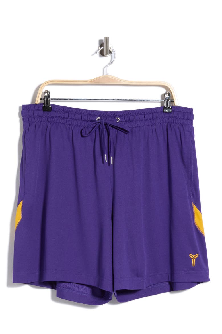 Kobe Bryant Dri-FIT Performance Mesh Basketball Shorts, Alternate, color, COURT PURPLE/ UNIVERSITY GOLD