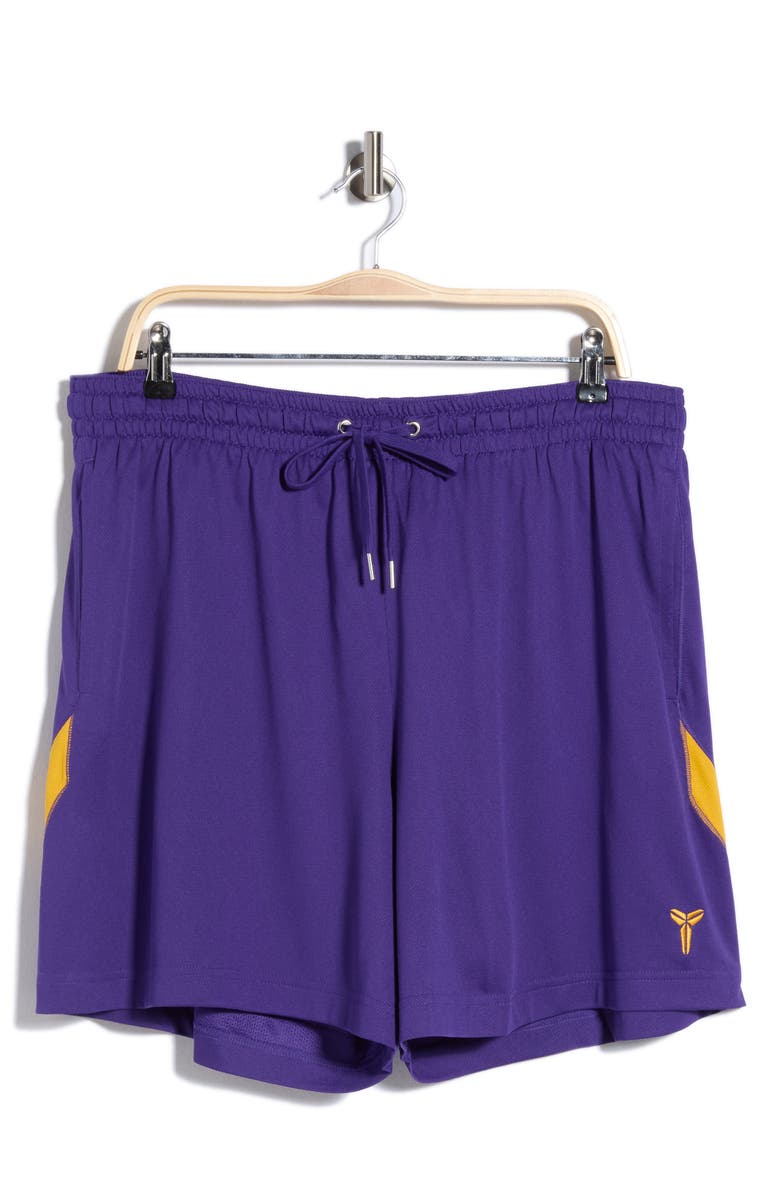 Nike Kobe Bryant Dri-FIT Performance Mesh Basketball Shorts, Alternate, color, Court Purple/ University Gold