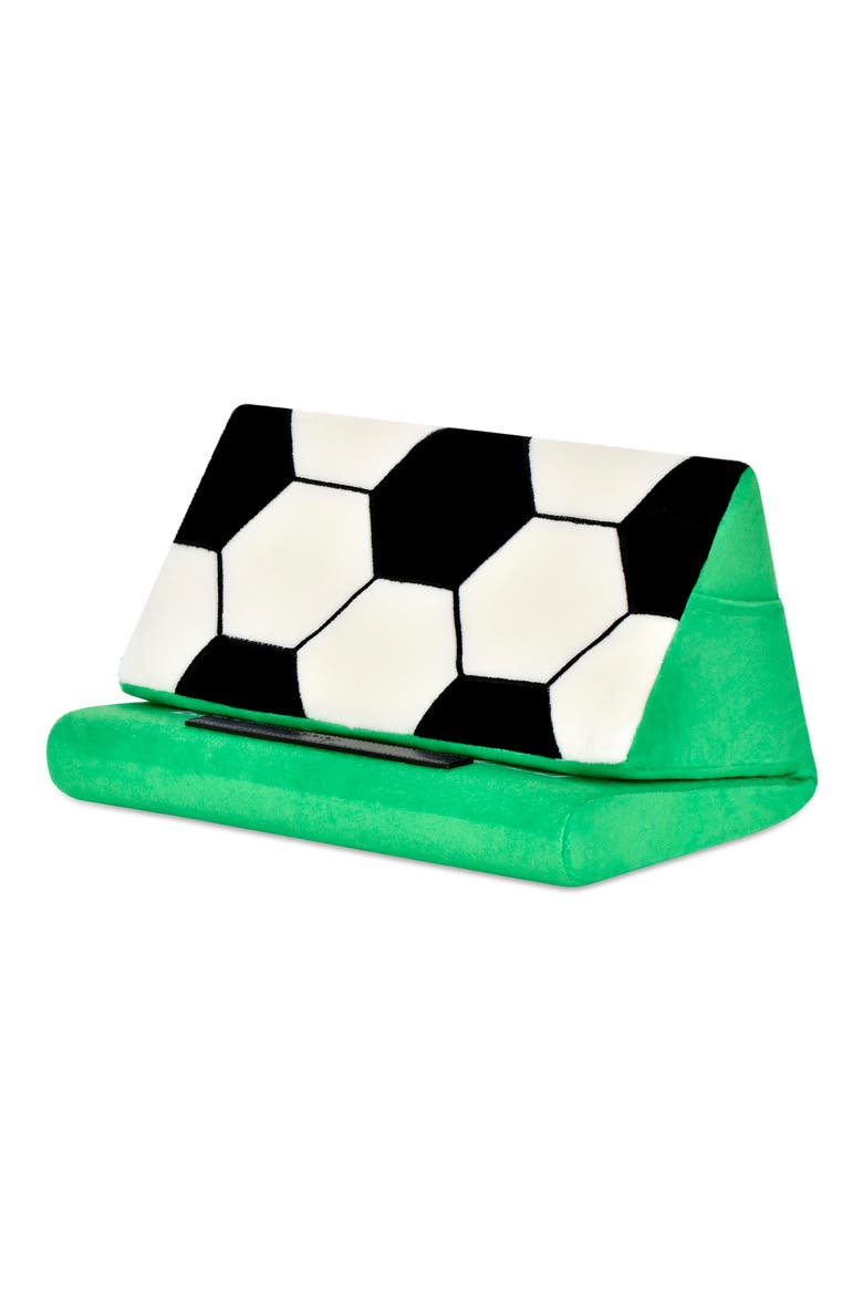 Soccer Tablet Pillow, Main, color, GREEN