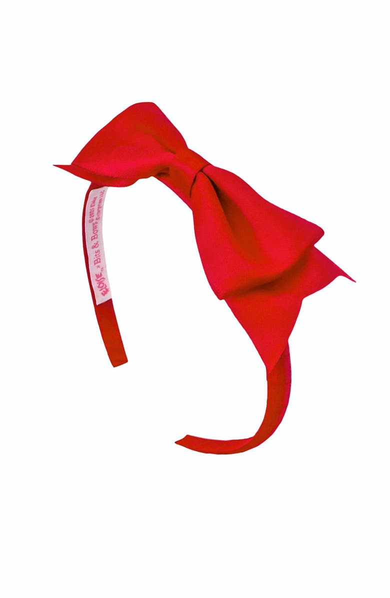 Bits & Bows Eloise Signature Bow Headband, Main, color, Red
