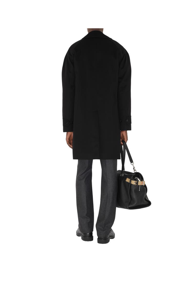 Mid-length Cashmere Car Coat, Alternate, color, Black