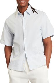 Ted Baker Josefh Print Cotton Short Sleeve Button-Up Shirt