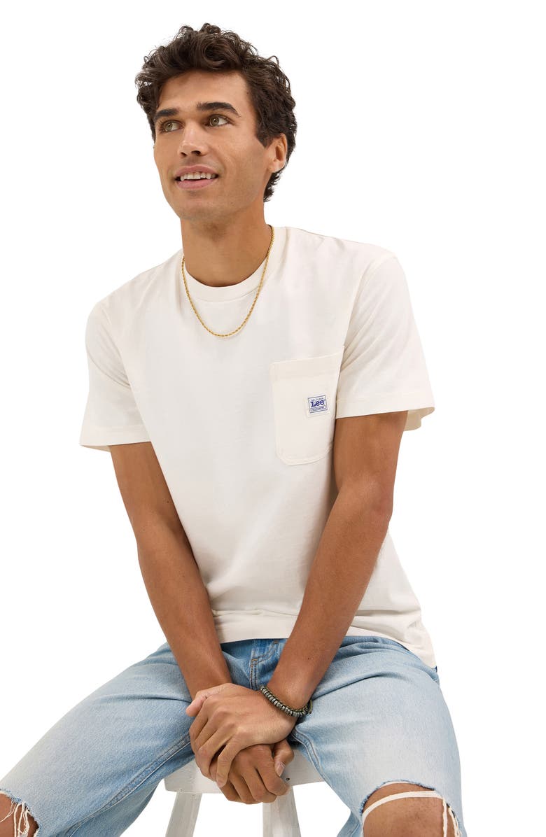 Lee Workwear Cotton Pocket T-Shirt, Alternate, color, Ecru