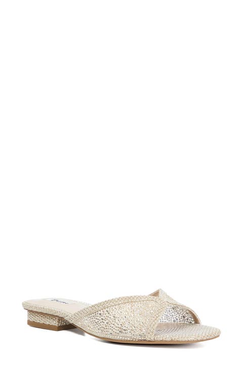 Naya Crystal Studded Sandal (Women)