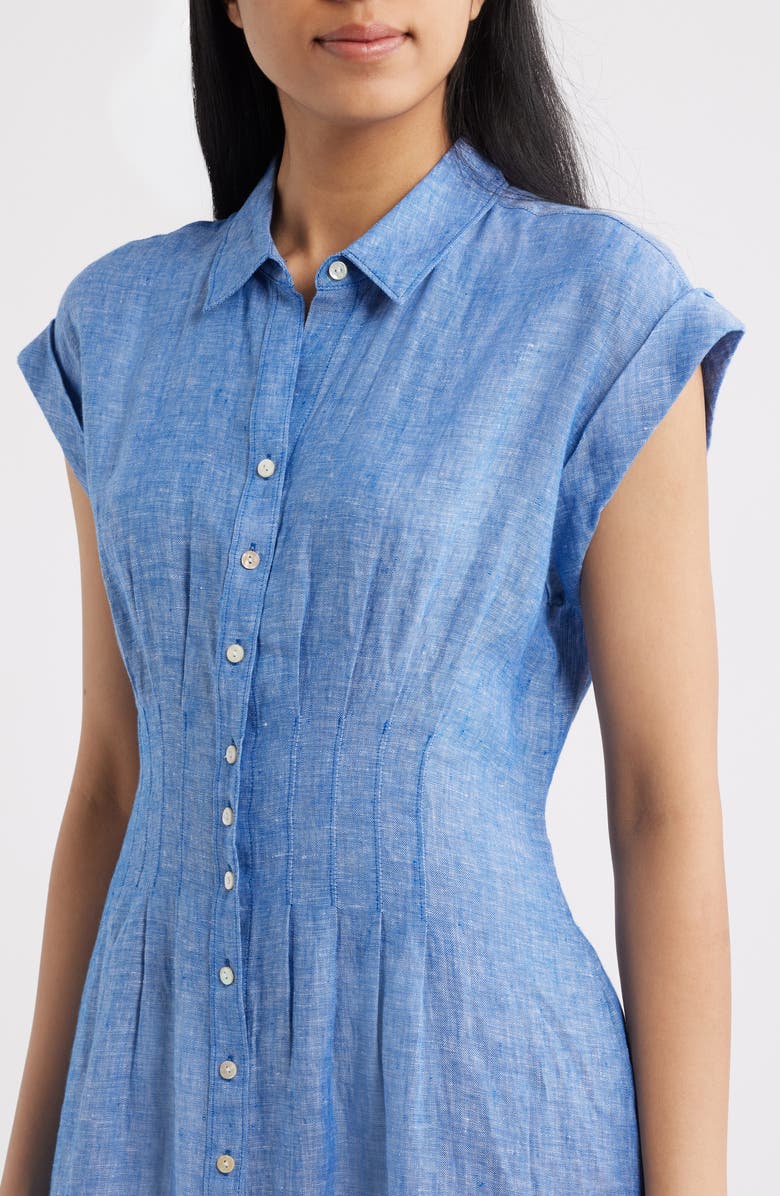Lilly Pulitzer<sup>®</sup> Tonya Linen Shirtdress, Alternate, color, Starlight Navy X Resort White