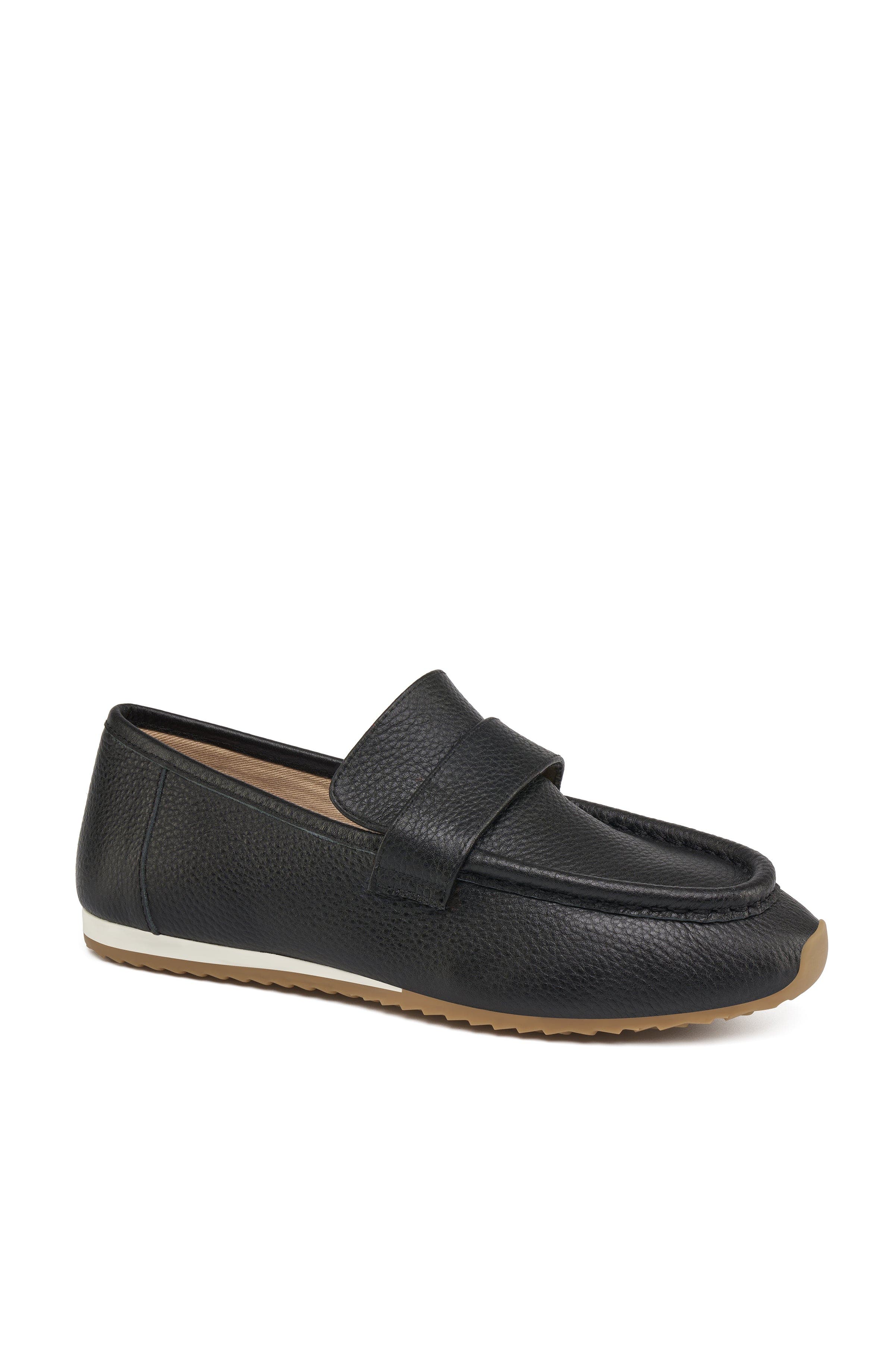 JSlides Palmer Leather Loafer, Main, color, Black