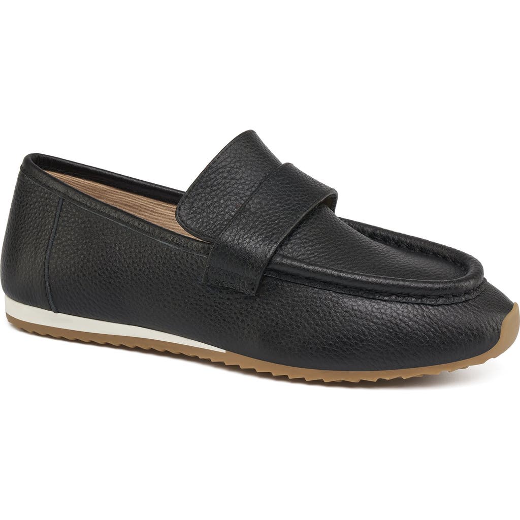 Jslides Palmer Leather Loafer In Black