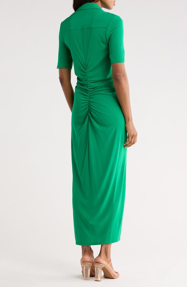 Diane von Furstenberg Zoey Ruched Maxi Dress, Alternate, color, Signature Green