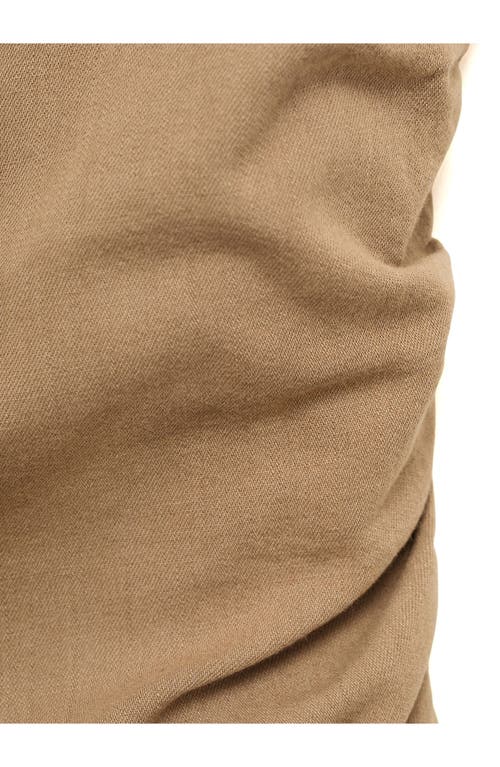 Mango Crossback Cotton & Linen Top In Neutral