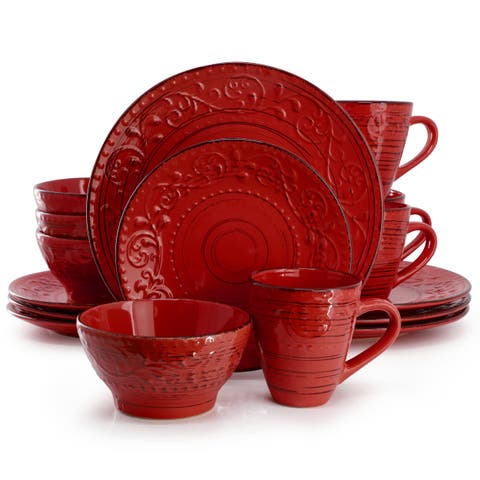 Malibu Ocean Bloom 16-Piece Dinnerware Set
