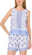 CeCe Boarder Print Tank & Shorts Set