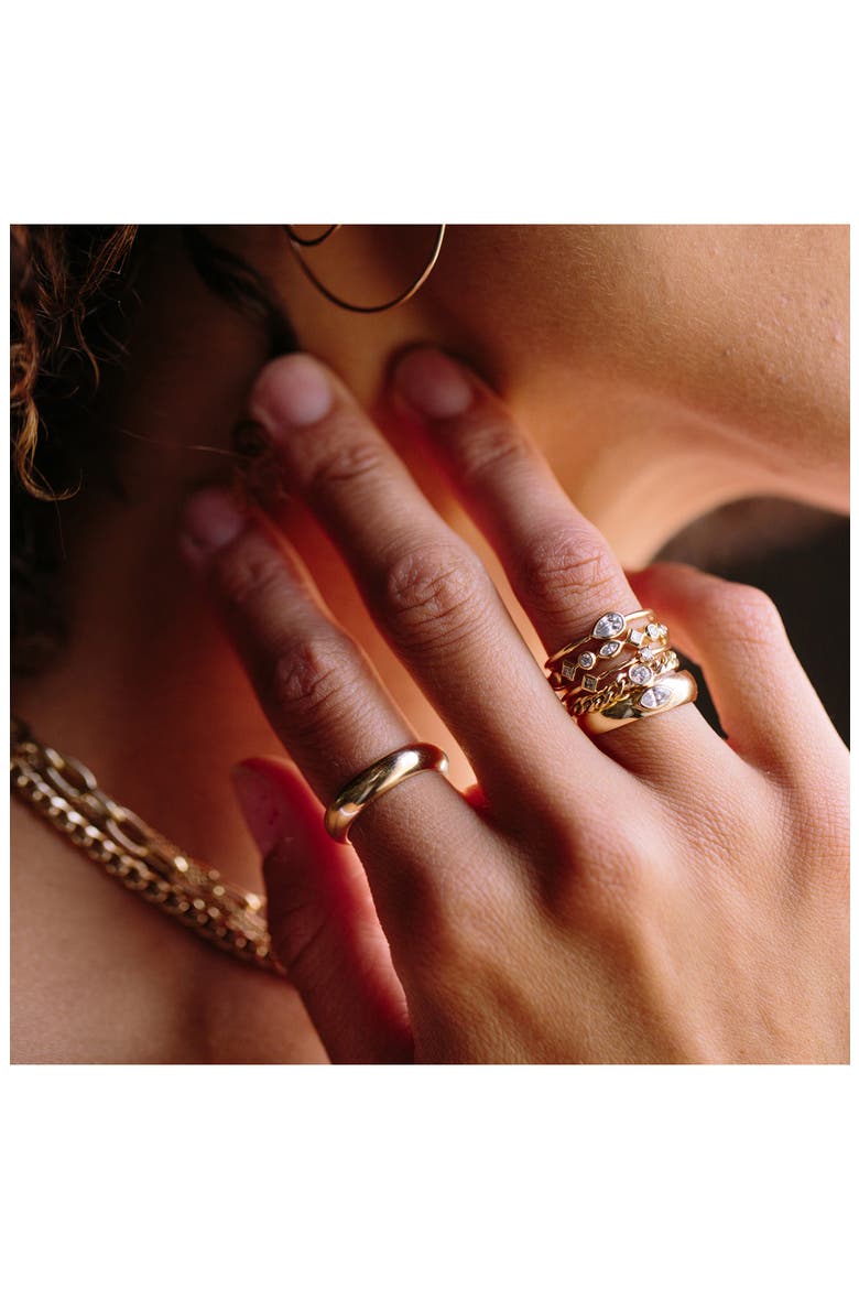 Diamond Curb Chain Ring, Alternate, color, YELLOW GOLD/ DIAMOND